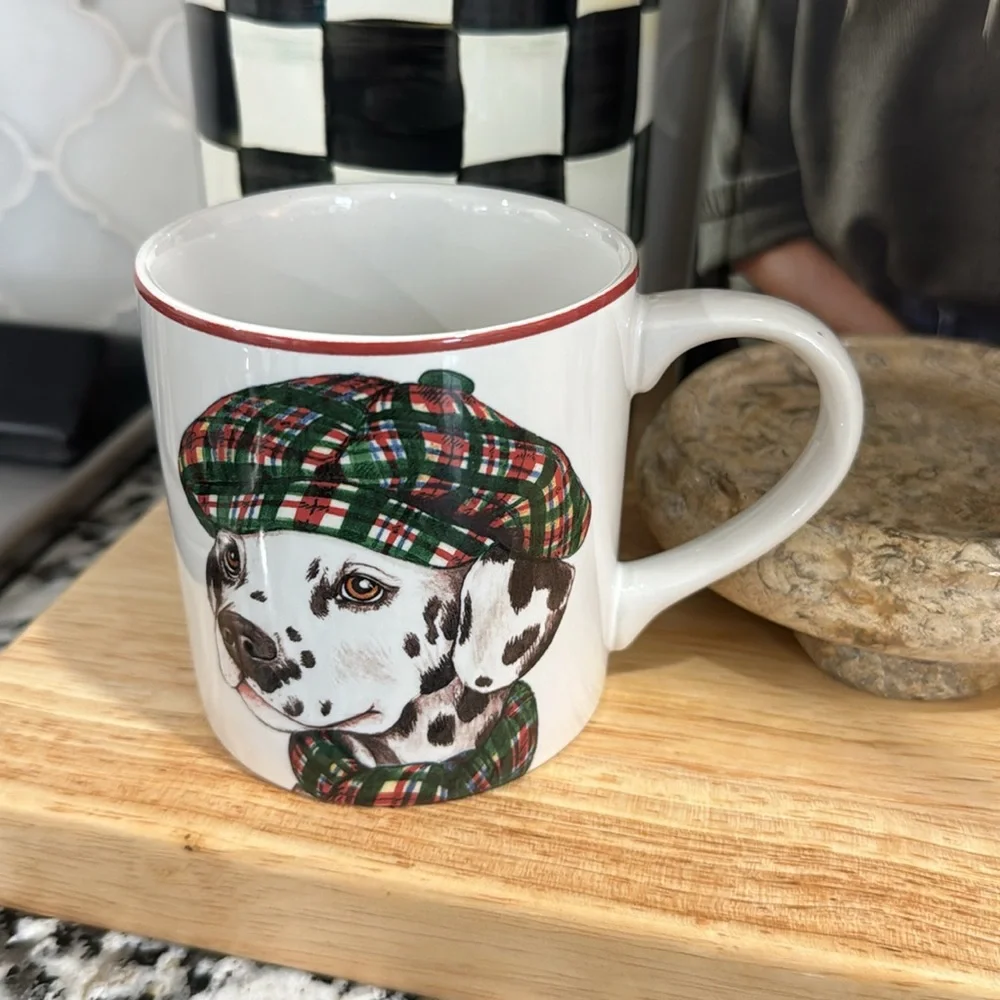 Williams-Sonoma WINTER DOG Mug, 12 oz / 3 5/8